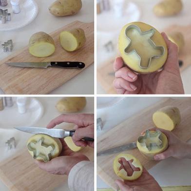 Potato Print Wrapping Paper