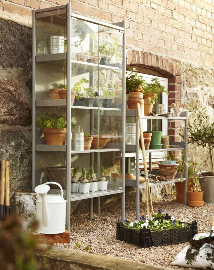 Ikea glass on sale greenhouse cabinet