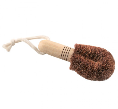 Palm Brush mushroom brush Potato Scrubber Scrub Bristles with Wood