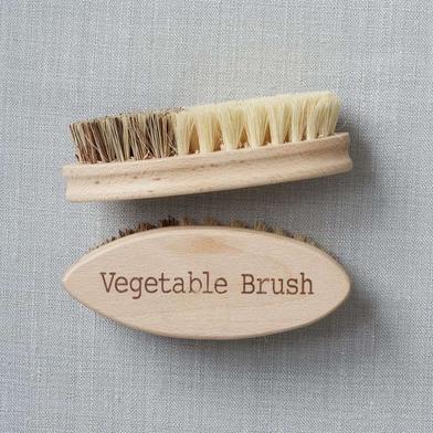 Palm Brush mushroom brush Potato Scrubber Scrub Bristles with Wood