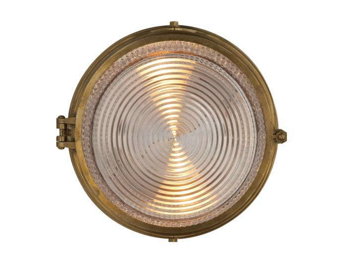 New offers Nautical Brass Bulkhead Post Mount Ceiling light Fixture For Cafe