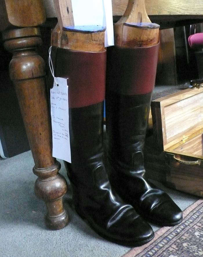 Mahogany topped clearance riding boots