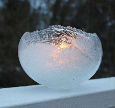 DIY: Botanical Ice Lanterns - Gardenista