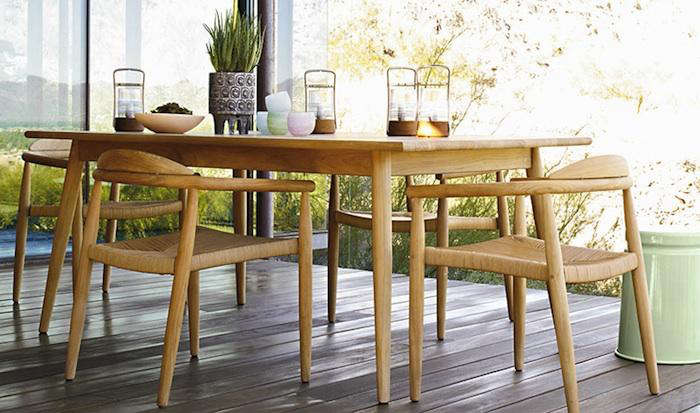 teak indoor dining room chairs