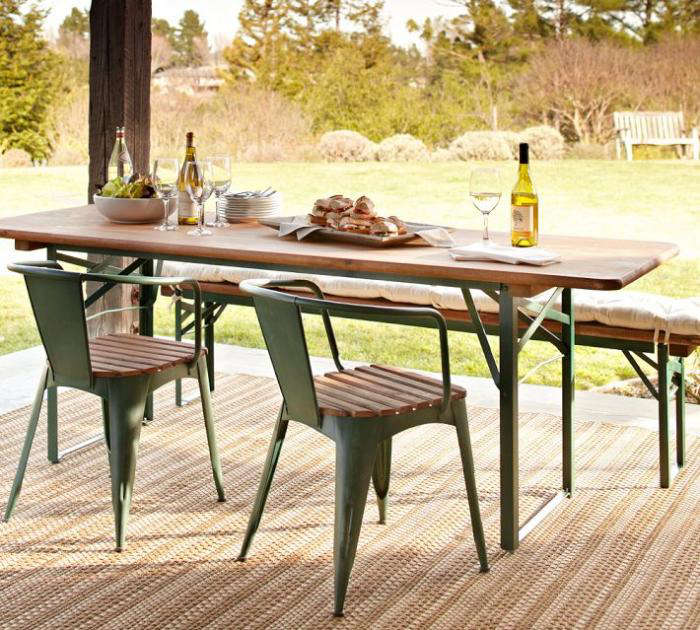 fold up outdoor dining table