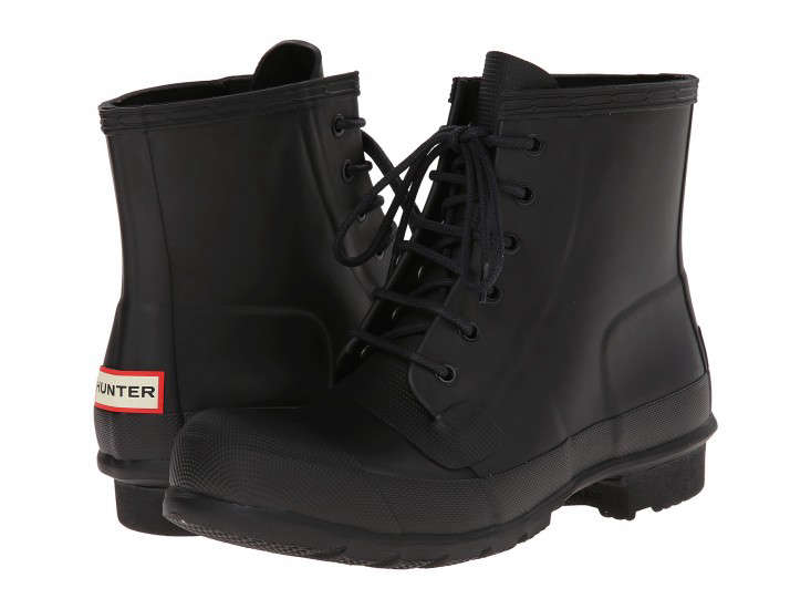 Lace store rubber boots