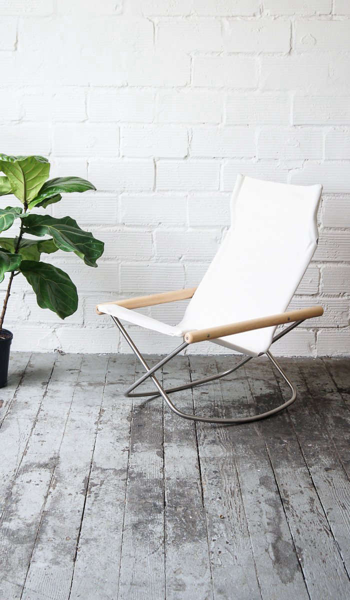 canvas rocking chair