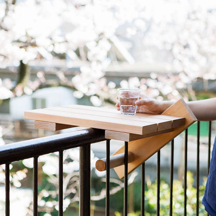 balcony railing folding table