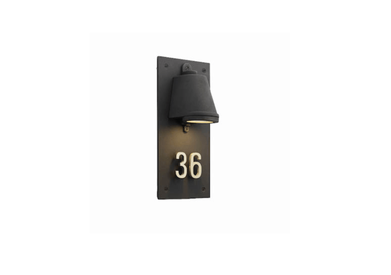 Small Rectangular Address Plaque for LED Backlit Numbers (1 to 3