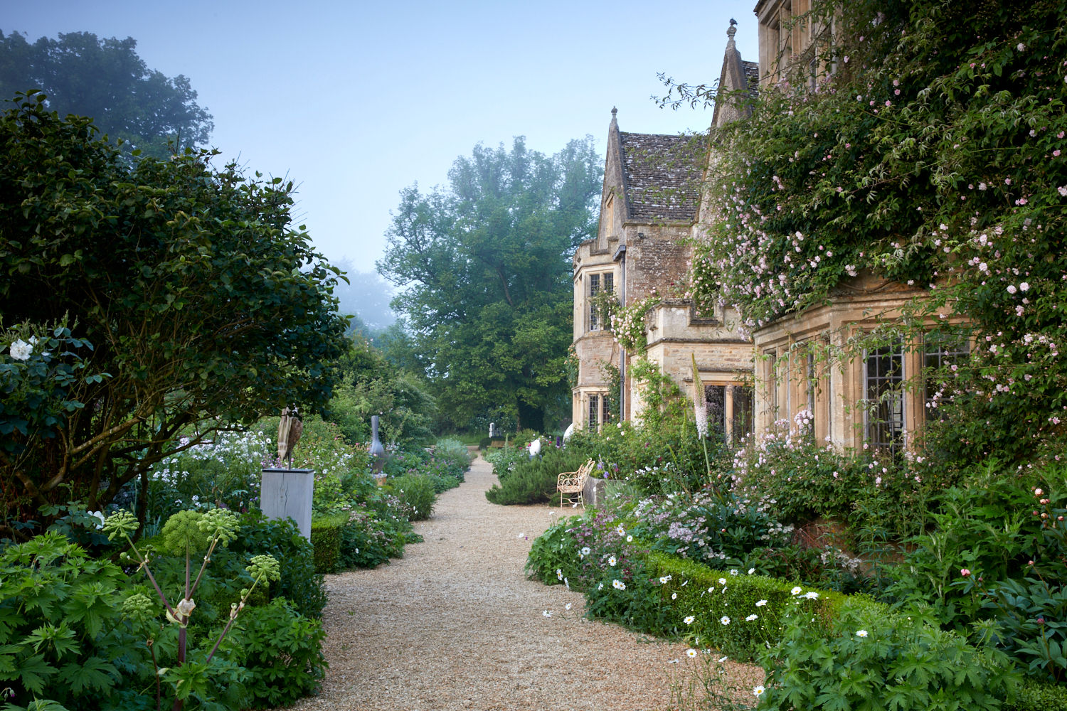 Stone and Roses: Asthall Manor in the Cotswolds