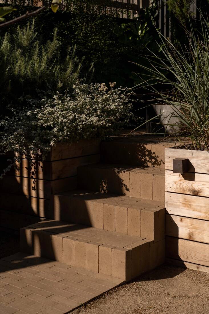 &#8220;It once was typical to pour a large concrete porch or drivewayâbut now, there are more options readily available and designs that use creative horizontal surfaces in an outdoor setting,&#8221; says Molly.