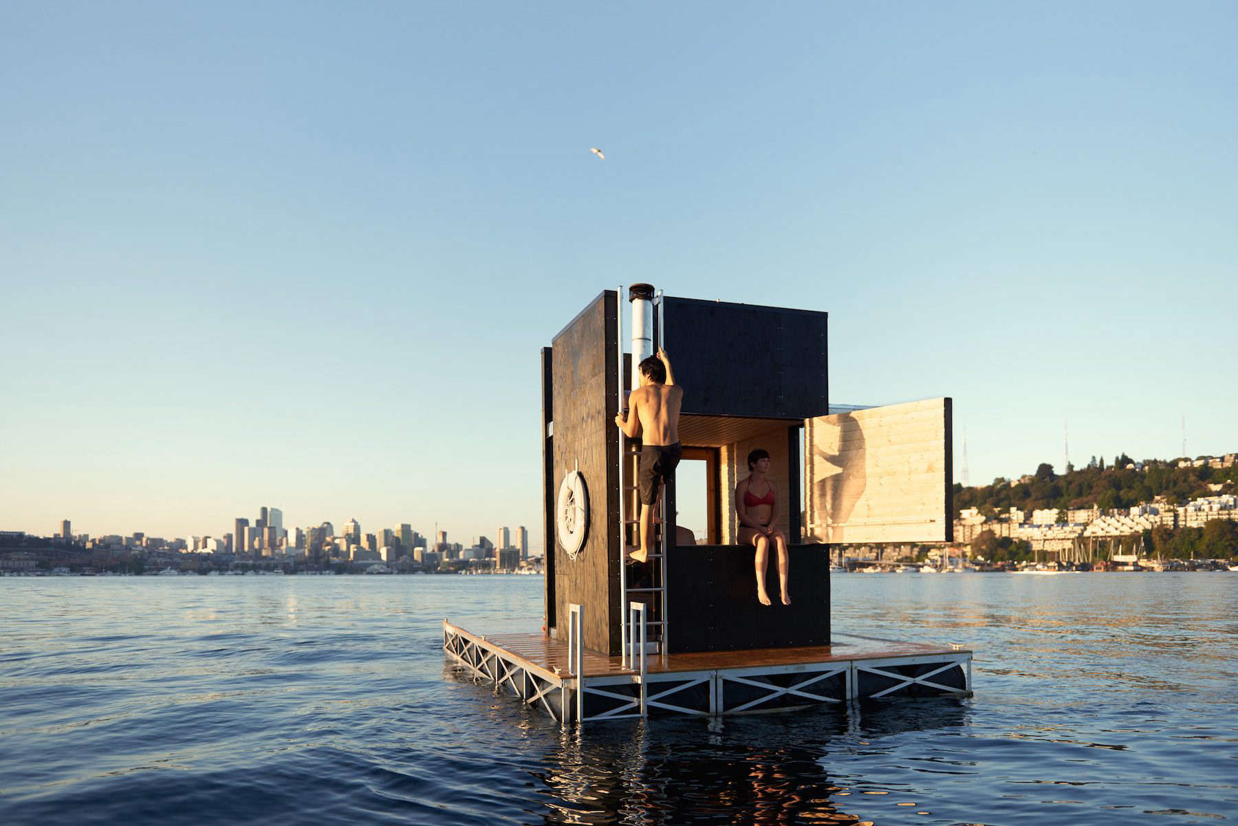 Outbuilding of the Week: Fire on Water—a Sauna in Seattle - Gardenista