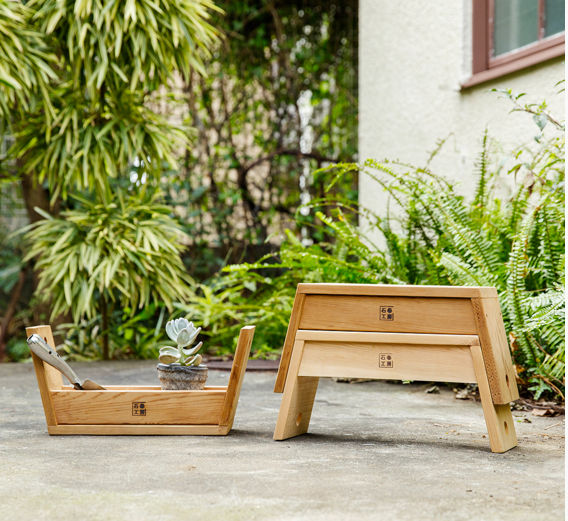 Mission Accomplished: A Japanese Design Lab's Two-in-One Garden Stool - Gardenista