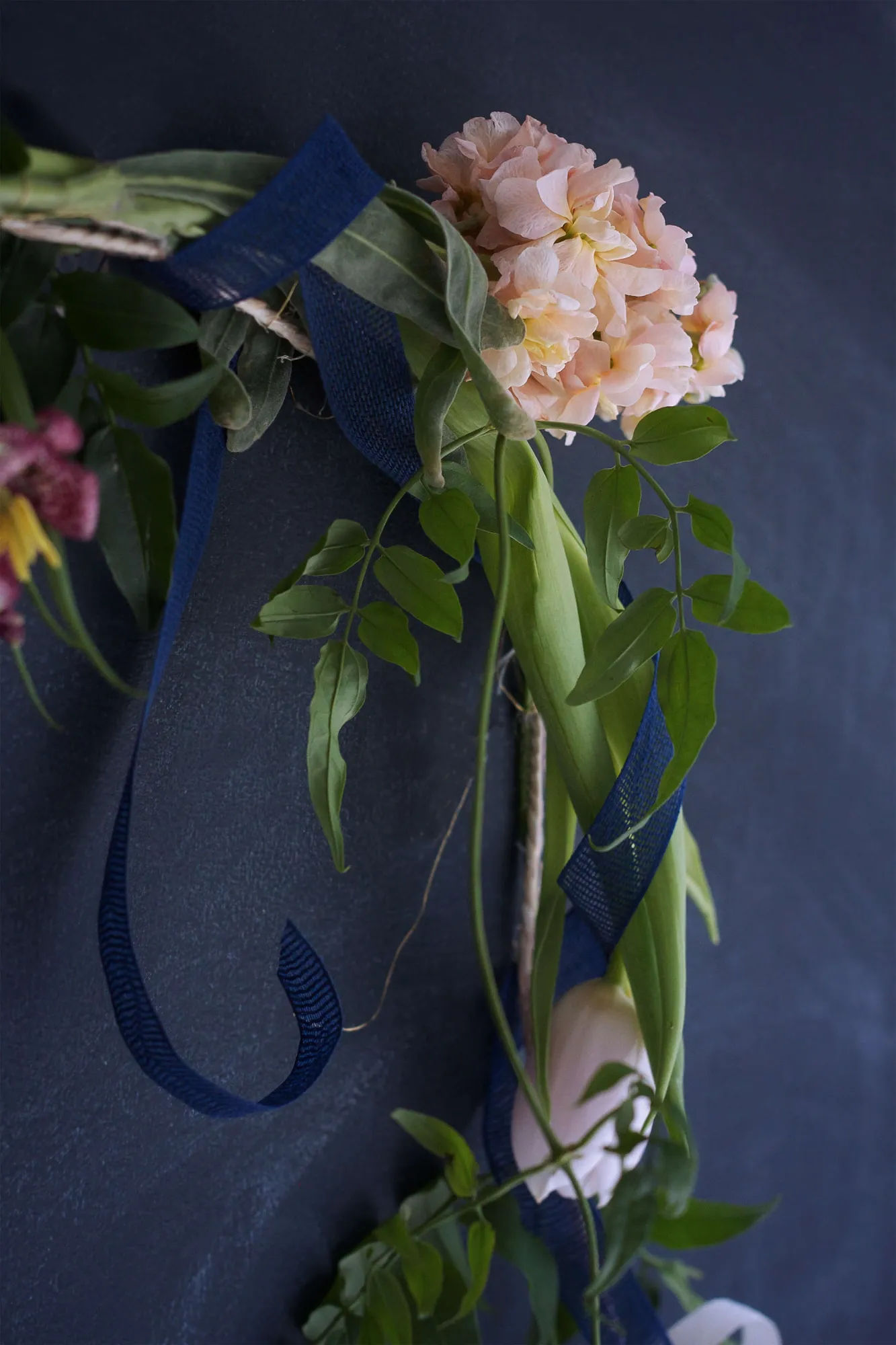 DIY: Wedding Garland with Studio Carta Ribbon - Gardenista