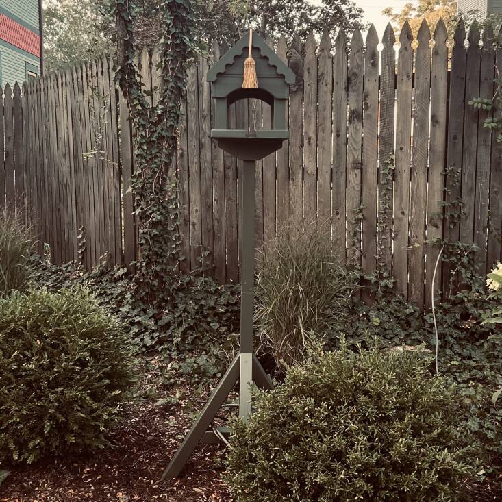 Even the birdhouse has its own miniature ride.