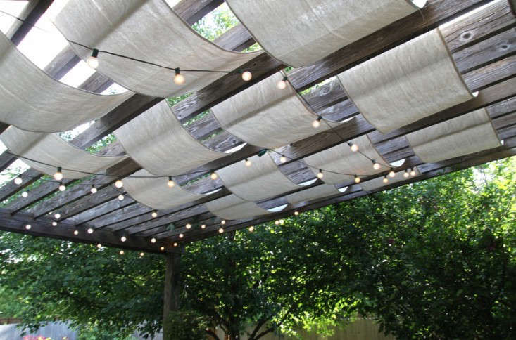 DIY:InstantPainter'sDropClothPergola-Gardenista