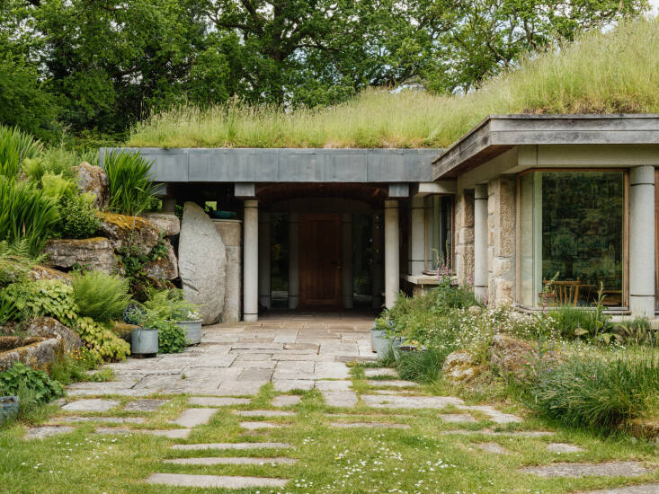 The couple prioritized the use of local materials. &#8220;The granite that faces the building comes from the spoil heap of the quarry that was used to build nearby Castle Drogo, the last castle to be built in Britain designed by Edwin Lutyens.&#8221;