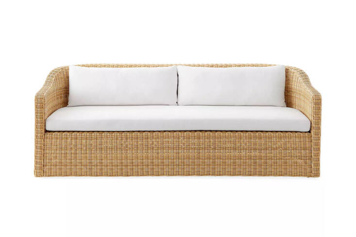 The Serena & Lily Tofino Sofa in Light Dune is \$4,698.