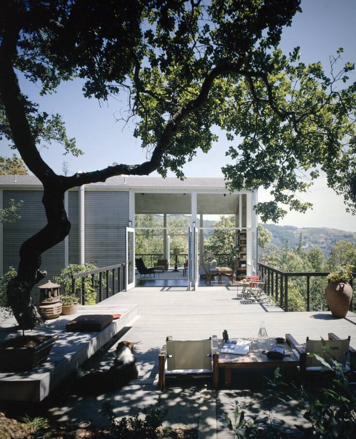 Green Johnson House, Sausalito, CA, \196\2. Architect: Marquis & Stoller. Landscape Architect: Unknown. Photograph by Ezra Stoller.