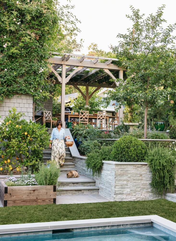 Douglas learned through experience that his clients were much more likely to harvest the food in their gardens if they could see it from their windows.