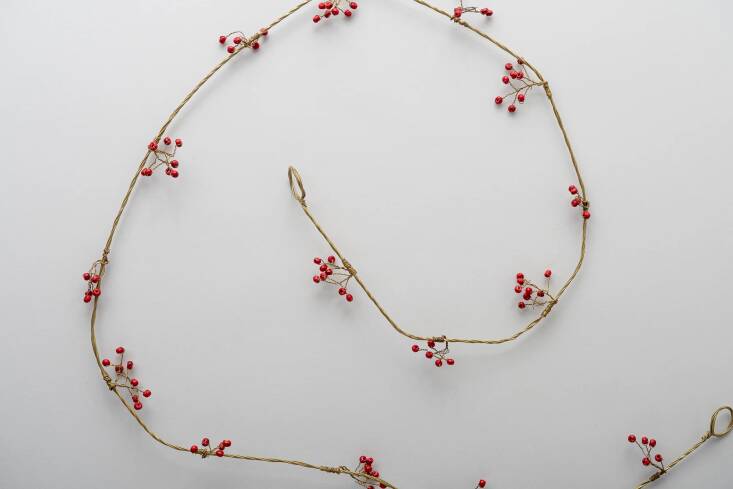 Your minimalist wreath could use a little jewelry, like this cheerful number. Shop here.