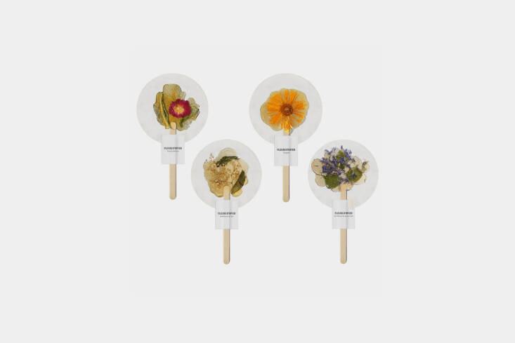 A glamorous option for the tea-drinking gardener, handmade Herbal Tea Lollipops from Fleurs d&#8\2\17;Hiver is made of honey caramel and flowers that, when submerged in hot water, melt and release aromas for a botanical infusion. Imagine your gardener enjoying a cup of botanical tea after a morning of pruning and weather proofing. Available in Rose & Verbena, Cornflower & Lemon Balm, Marigold, Elderflower & Mint, and Jasmin; \$\1\2 each at Gardenheir.