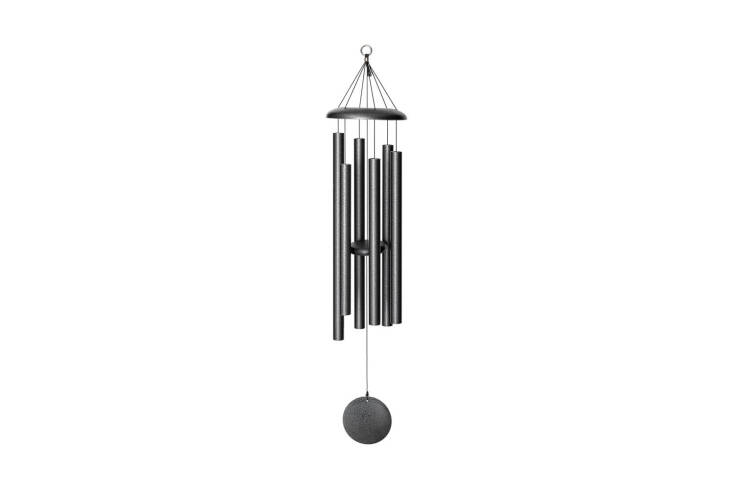 From Wind River Chimes, the Corinthian Bells 44-Inch Wind Chime is a classic western-style chime available in a range of finishes. Visit Wind River Chimes for a sample of the sound; $167.98 for the 44-inch size.